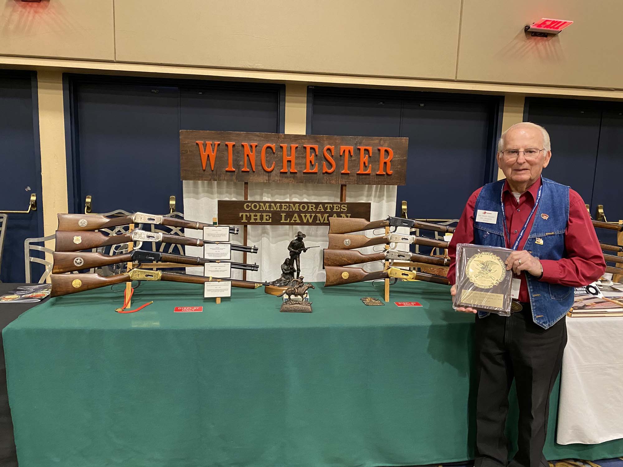 25th Annual NRA National Gun Collectors Show Awards - Donald Haringstad - Classic Arms Outstanding Exhibit Award